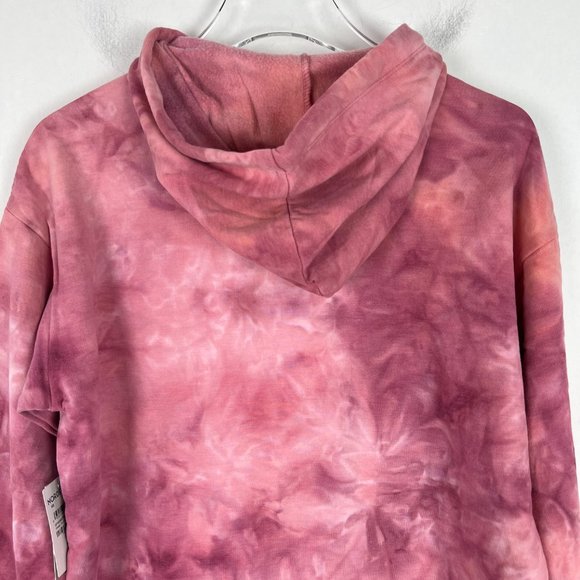 NWT BP Tie Dye Fleece Hoodie In Pink-Purple Tie Dye Sweatshirt Size XS - Picture 10 of 11